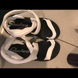 White sandals